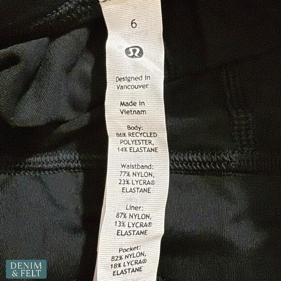 Lululemon Pace Rival Mid-Rise Skirt Long Black Size 6 NWT~ NEW!! - Picture 12 of 15
